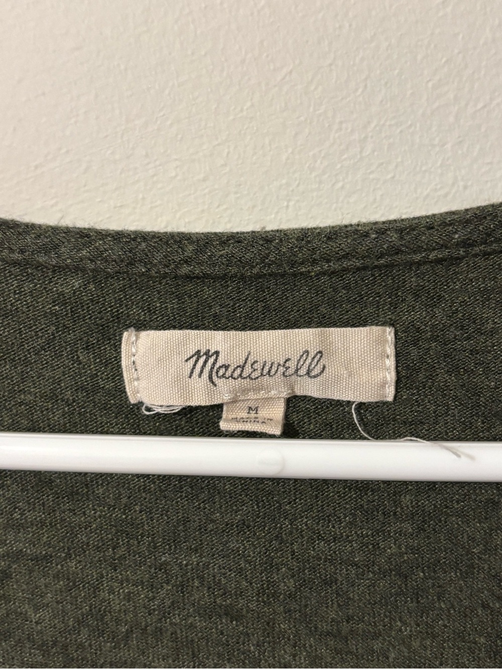 Sleeveless Madewell V-Neck Knit Dress in Olive Green Womens Size Medium - Picture 3 of 7